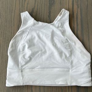 Lululemon free to be serene high neck longline bra size 10 white